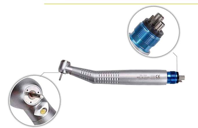 XHH-O4 High Speed LED Push Button Dental Handpiece with Generator (5)